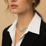Classic Turquoise 2mm Tennis Necklace