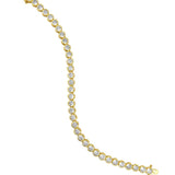 4mm Classic Bezel Set Tennis Bracelet