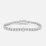 Personalized Colored Initial Tennis Bracelet