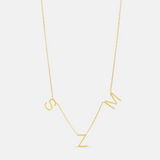 Personalized Multi Block Letter Necklace
