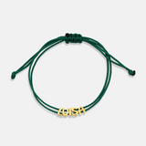 Personalized Adjustable Sliding Name Rope Bracelet