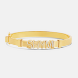 Personalized Moving Name Bangle