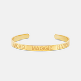Personalized Thin Name Cuff