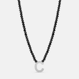 Beaded Initial Necklace