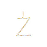Personalized Jumbo Pave Block Initial Charm Necklace