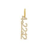 Personalized Pave Date Charm Necklace