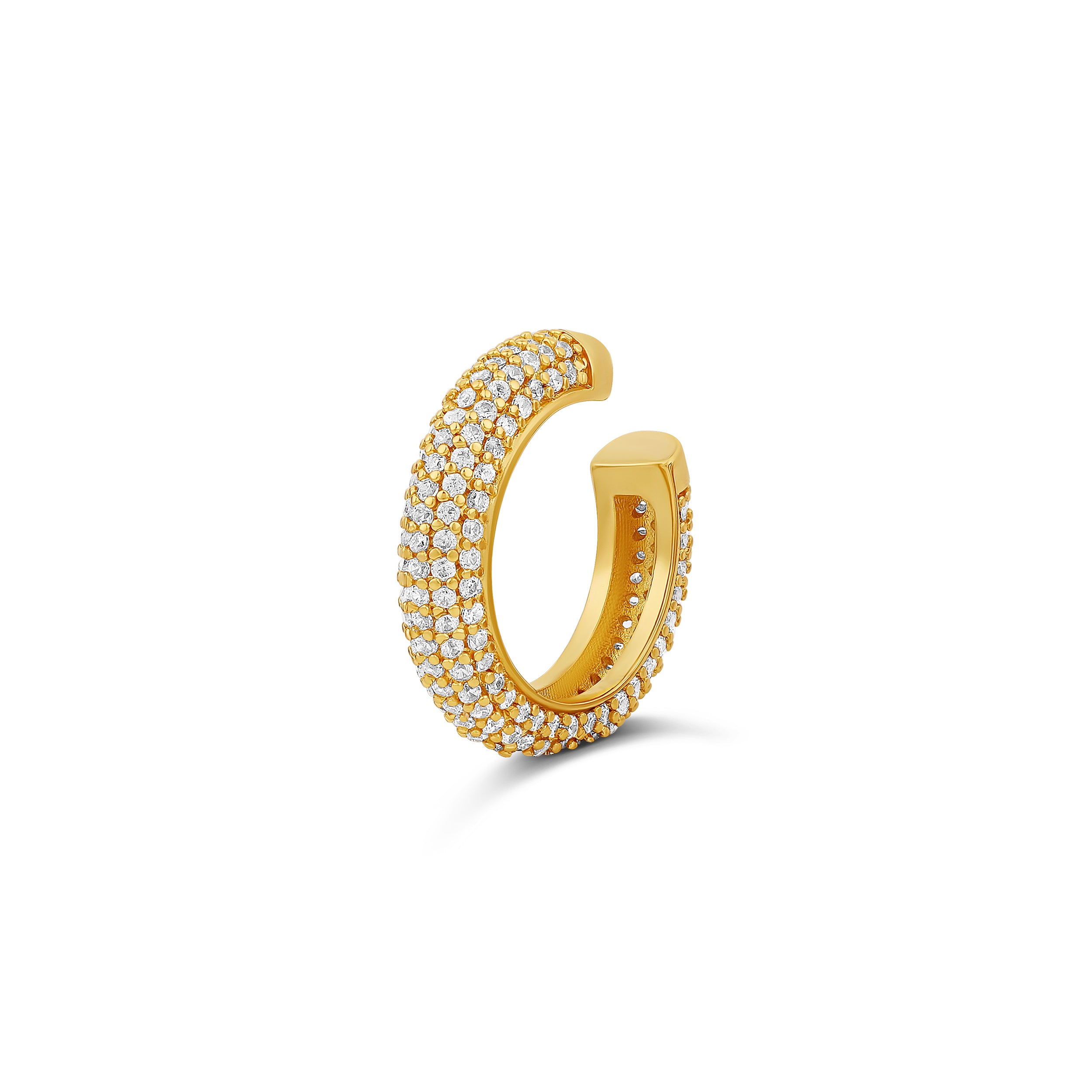 Numbering♥ #3123 Pave Sculpted Wave Ear Cuff Micro CZ Pave Wave Ear Cuff – Pineal Vision Jewelry
