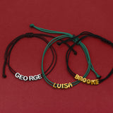 Personalized Adjustable Sliding Name Rope Bracelet