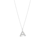 Initial Pave Accent Necklace