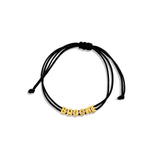 Personalized Adjustable Sliding Name Rope Bracelet