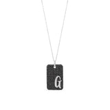 Pave Medallion Initial Necklace