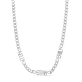 Personalized Pave Name Necklace on a Cuban Chain