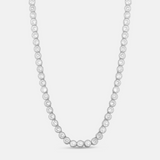5mm Bezel-Set Classic Round Tennis Necklace