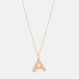 Initial Pave Accent Necklace