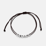 Personalized Adjustable Sliding Name Rope Bracelet