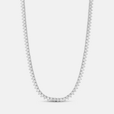 Three Prong Tennis Necklace