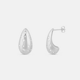Inlay Tear Drop Earrings