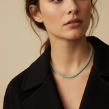 Classic Turquoise 2mm Tennis Necklace
