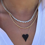 Small Pave Heart