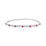 Thin Stone Segment Bangle