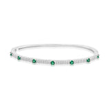 Thin Stone Segment Bangle
