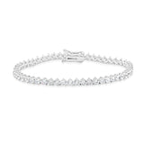 Three Prong 2mm Round Tennis Bracelet