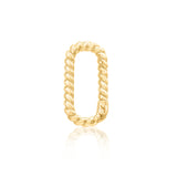 Pave Heart & Stone Charm
