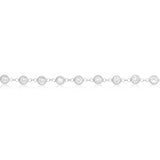 Round Bezel-Set Anklet