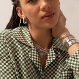 Chunky Pave Horseshoe Hoops