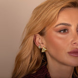 Textured Triangle Statement Studs