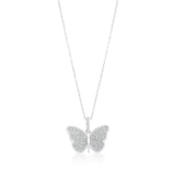 Pave Butterfly Necklace