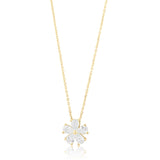 Prong-Set Flower Necklace