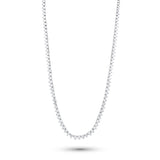 Graduated Three Prong Tennis Necklace