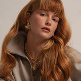 Fluted Heart Charm Necklace