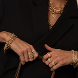 Half Way Around Emerald Statement Ring