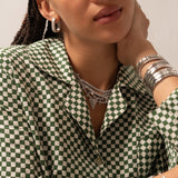 Pave Outline Heart Necklace