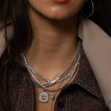 Bezel-Set Heart Tennis Necklace