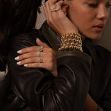 Two Finger Pear Shape Ring