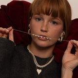 Chunky Pave Horseshoe Hoops