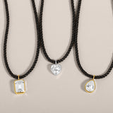 Cord Necklace with Fancy Shape