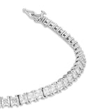 Large Square Tennis Bracelet