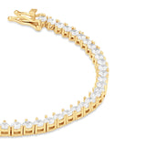 Three Prong 2mm Round Tennis Bracelet