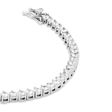 Three Prong 2mm Round Tennis Bracelet