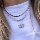 Emerald Shape Bar Tennis Necklace