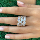 Heart Prong-Set Eternity Band