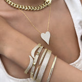 Jumbo Pave Heart