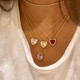 Bezel-Set Solitaire Necklace