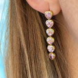 Heart Drop Earrings