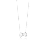 Two Stone Bezel-Set Necklace