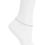 Round Bezel-Set Anklet